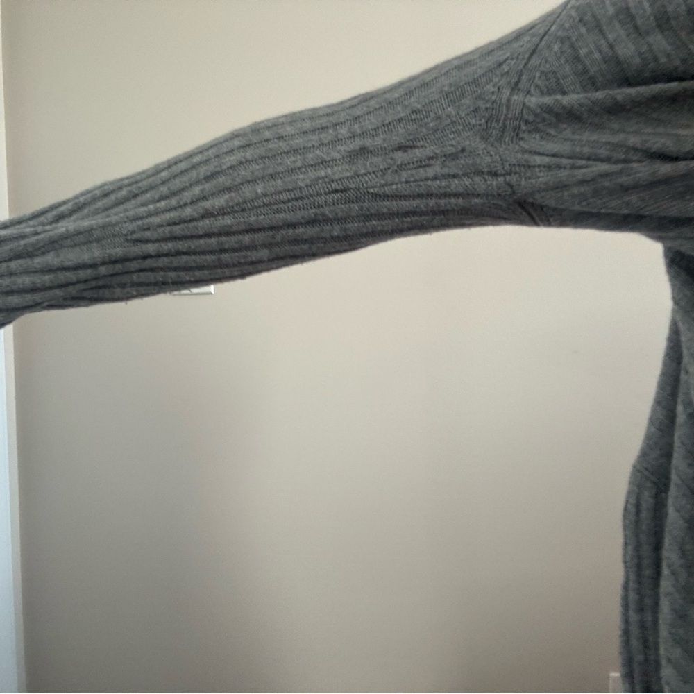 Autumn Cashmere Cable Knit Rib Drape Cardigan Knit - Picture 5 of 7